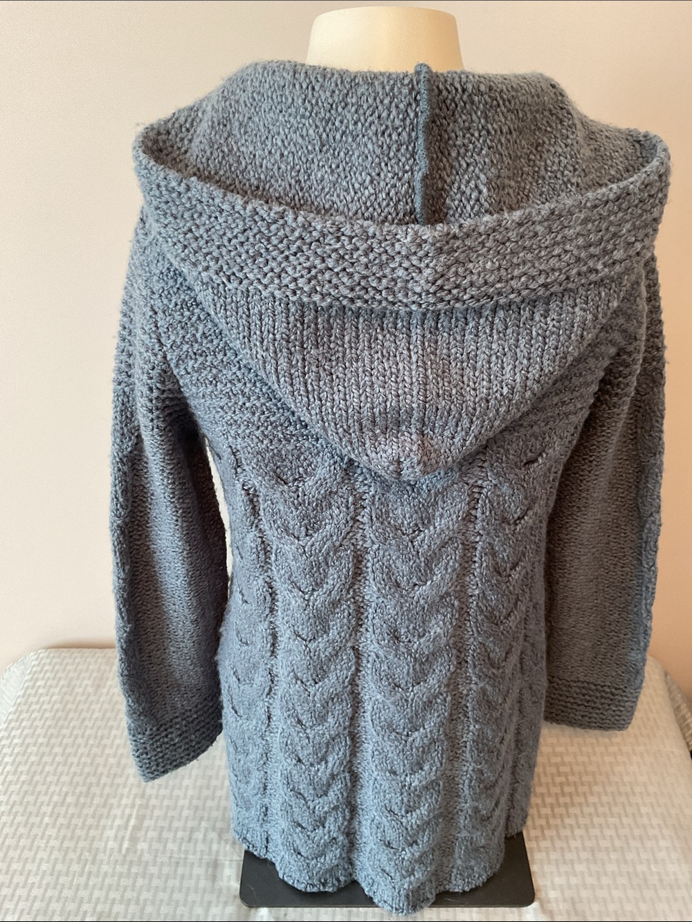 BCBGMaxAzria Hooded Double-Breasted Cardigan - Picture 4 of 8